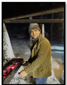 Professor Dr Saim Memon BBQ in Novosibirsk Russia Freezing Temperatures