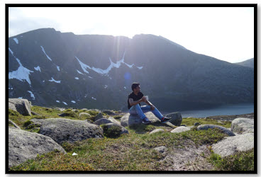 Professor Dr Saim Memon in Lochnagar Scotland UK Mountain Hiking