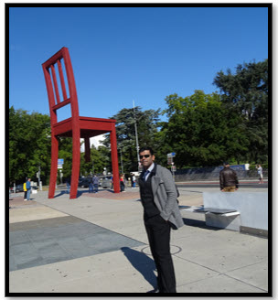 Professor Dr Saim Memon at United Nations Geneva Switzerland British Scientist Chartered Engineer Editor Professor CEO