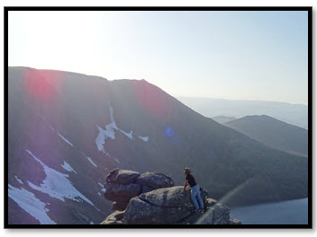 Prof Dr Saim Memon Top of the Mountain Edge Lochnagar Scotland UK Mountain Hiking