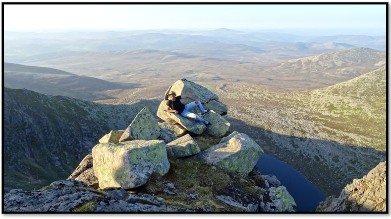 Professor Dr Saim Memon Edge of Mountain Scotland UK Hiking Risk Taker British Scientist Professor Inventor Chartered Engineer