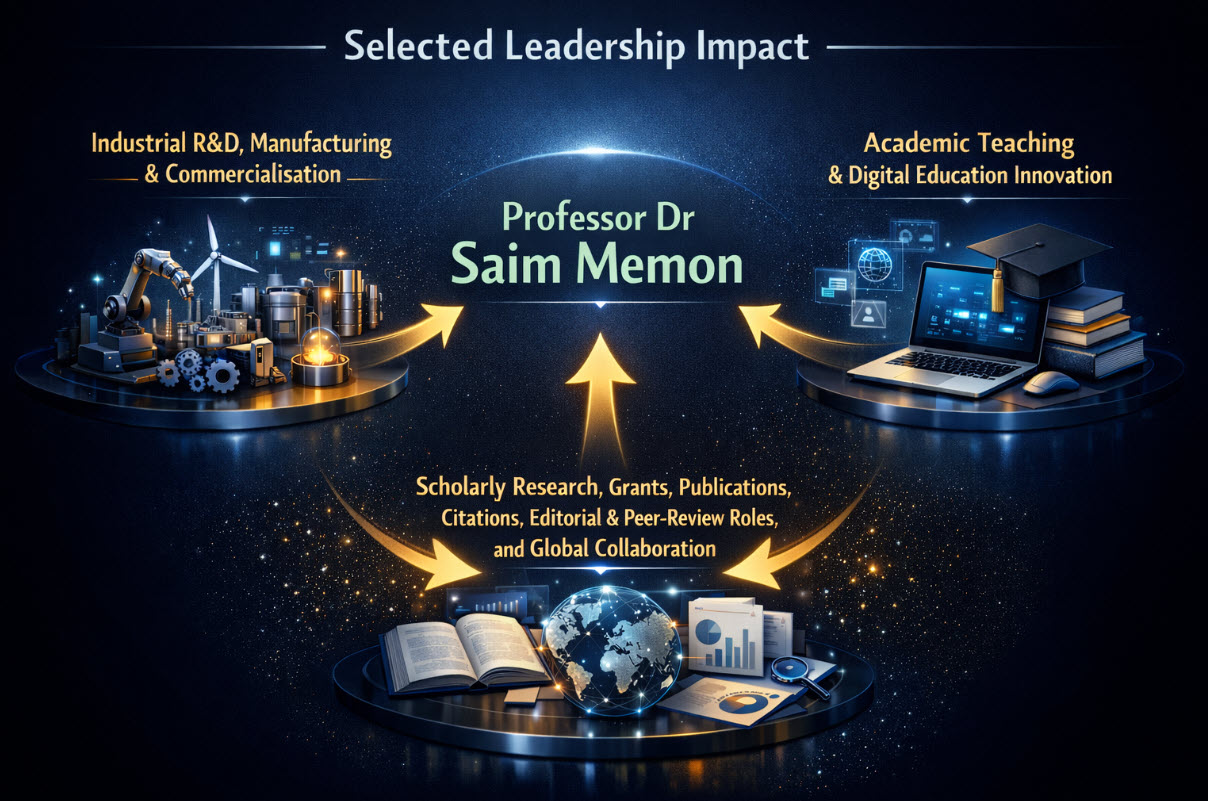 Selected Leadership Impact of Professor Dr Saim Memon