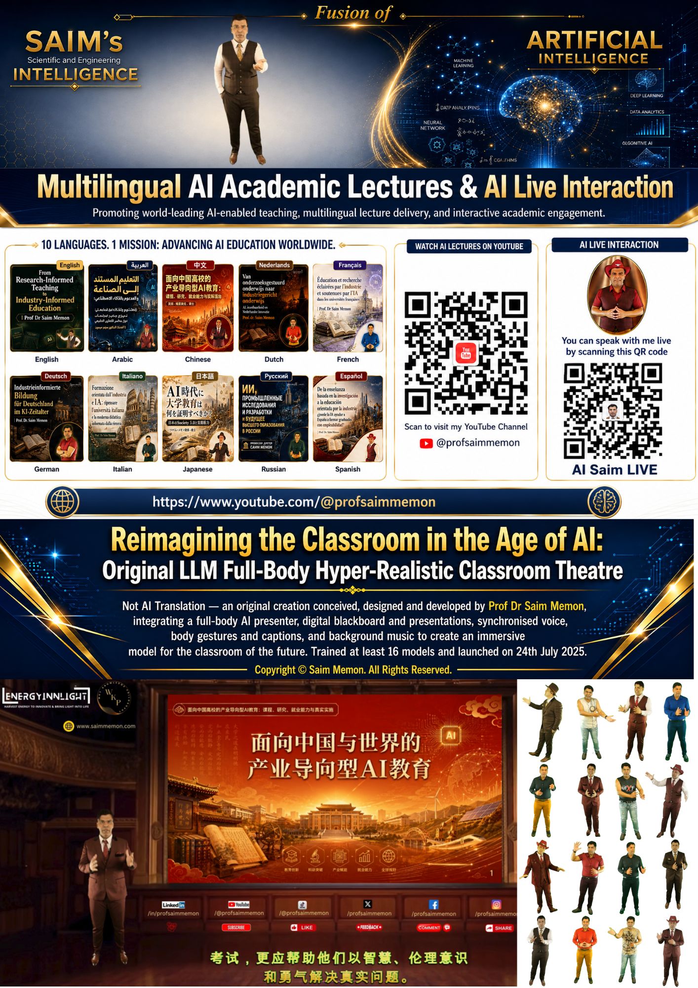 Professor Saim Memon AI Education Leadership, Digital Twin Innovation & Global Knowledge Reach